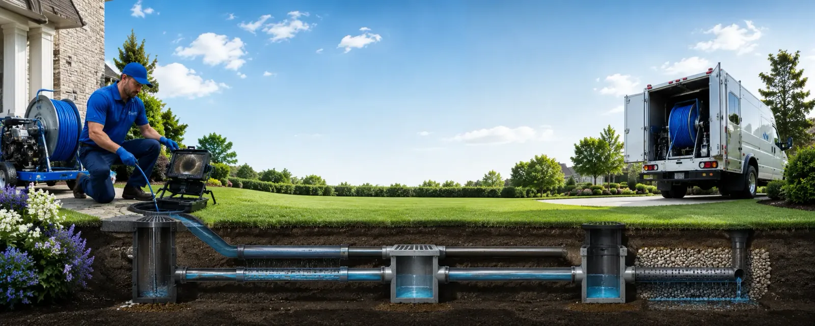 Outdoor drain cleaning information for Shrewsbury, MA